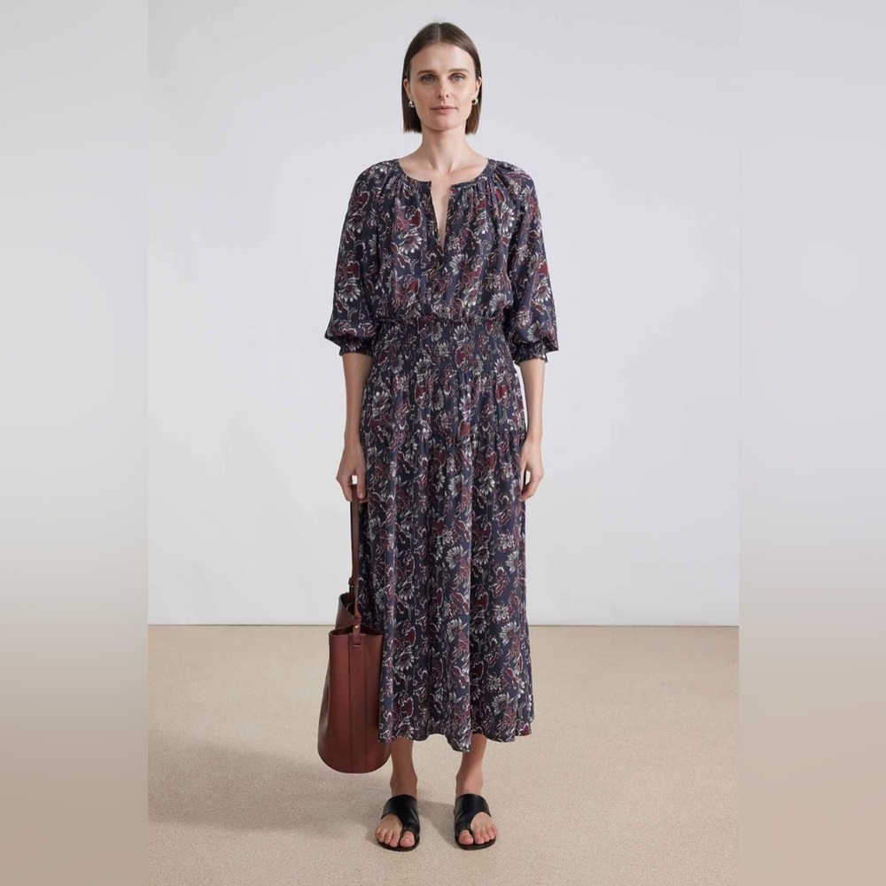 APIECE APART La Ventura MAXI dress Dutch Floral Dark XS NWT new with tags